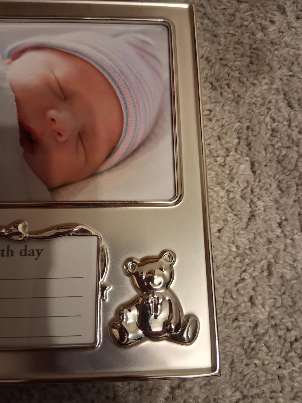 Prinz Little Angels Collection Silver Baby Picture Frame